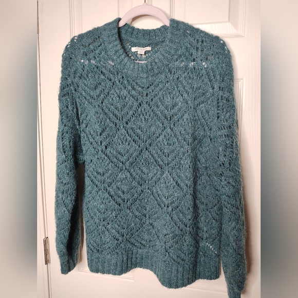 American Eagle knit Sweater Emerald Green Small - Picture 2 of 6